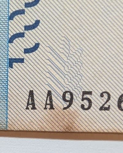 Detail of banknote history